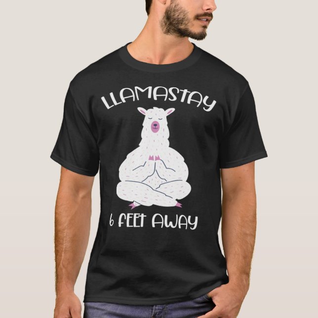 Camiseta Meditação De 6 Pés De Distância Namaste Yoga (Frente)