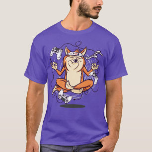 Camiseta meditação de cães de caça