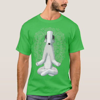 Camiseta Meditação de Cão Terrier Bedlington