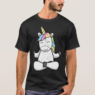 Camiseta Meditação de Fantasia de Unicórnios Mágicos de Yog