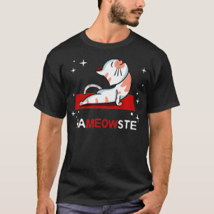 Camiseta Meditação De Gato De Gatinho Nameowste Gatinho De