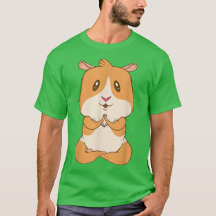 Camiseta Meditação de Hamster Yoga Guiné Pig Animal