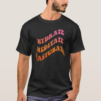 Camiseta Meditação de hidratos de Roupa do Mastubato