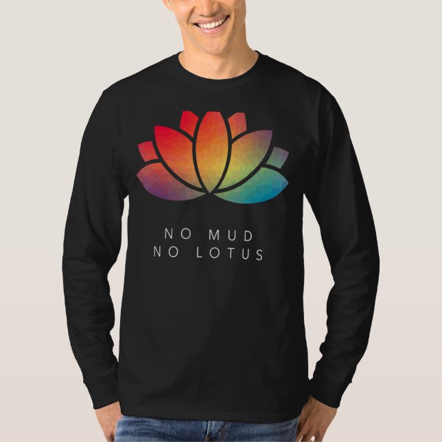 Camiseta Meditação de Ioga Sem Muda Sem Lotus Sayin Motivac (Frente)