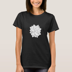 Camiseta Meditação de Lótus Brancos Yoga Flor Espiritual