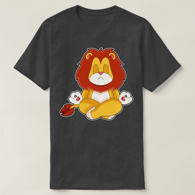 Camiseta Meditação de Malhação de Leão Yoga (Frente do Design)