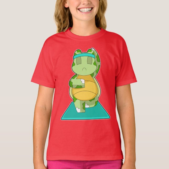 Camiseta Meditação de Malhação de Turtle Yoga (Frente)