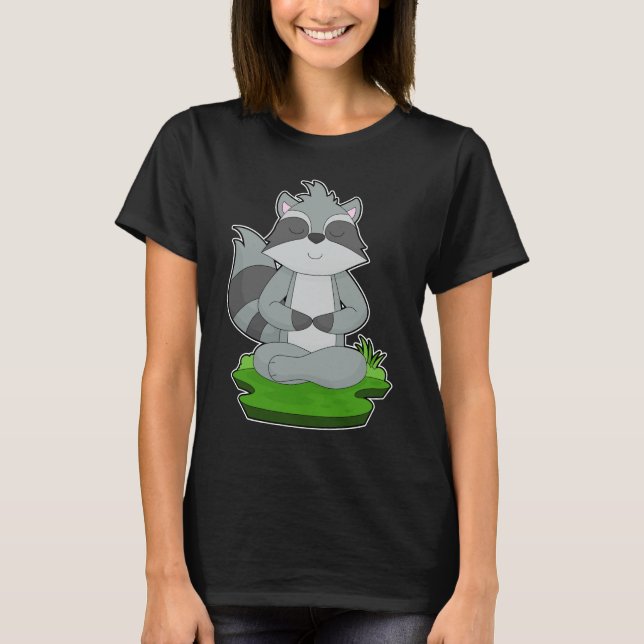 Camiseta Meditação de Malhação Racoon Yoga (Frente)