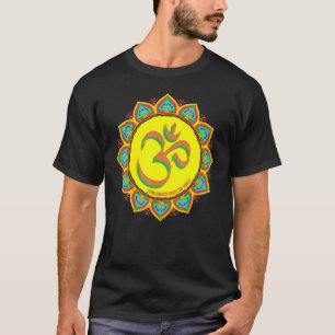 Camiseta Meditação de Mindfulness Om Ohm Mandala Budismo Yo