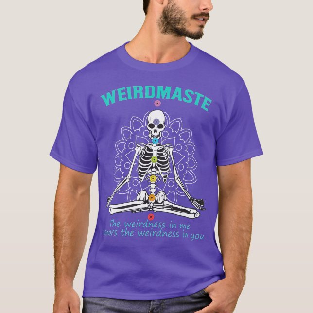 Camiseta Meditação de Weirdmaste Yoga Definição Engraçada Y (Frente)