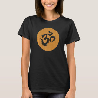 Camiseta Meditação de Woodgrain OM Yoga