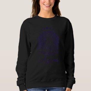 Camiseta Meditação De Yoga Das Mulheres Com Fases De Lua E 