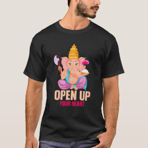 Camiseta Meditação de Yoga do Hinduísmo Ganesha Índia Elefa