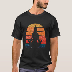 Camiseta Meditação de Yoga Espiritual do Budismo Zen