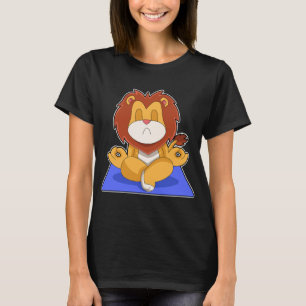 Camiseta Meditação de Yoga Lion