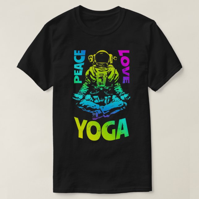 Camiseta Meditação de Yoga Namaste Zen Com Amor pela Paz L (Frente do Design)