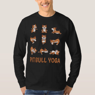 Camiseta Meditação de Yoga Yoga Pitbull Pit Bull