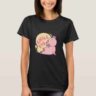 Camiseta Meditação do Porco Relaxante de Yoga