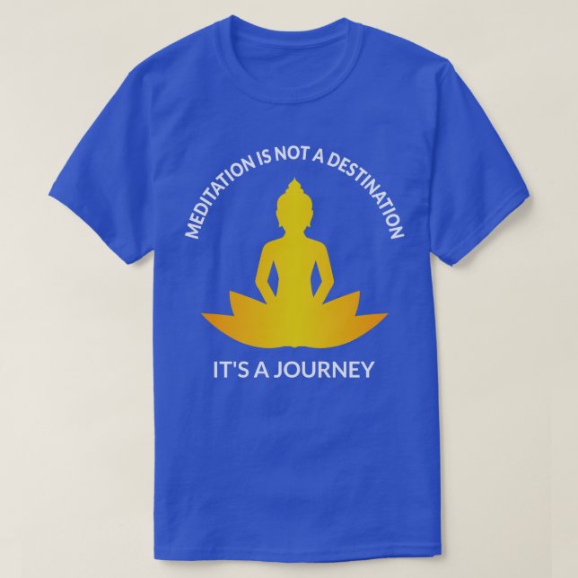 Camiseta Meditação É Uma Viagem III (Frente do Design)