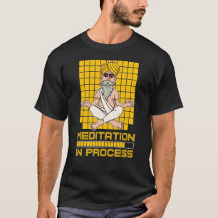 Camiseta Meditação Em Andamento Hinduísmo Guru Urso-Urso