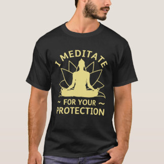 Camiseta Meditação engraçada budista namaste yoga meditação