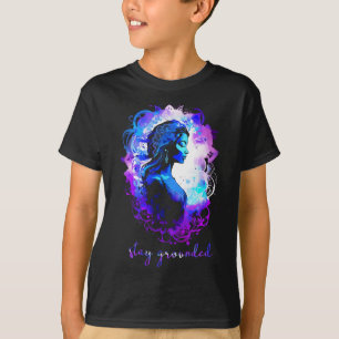 Camiseta Meditação Esotérico Aquarela Fique no Chão Yoga