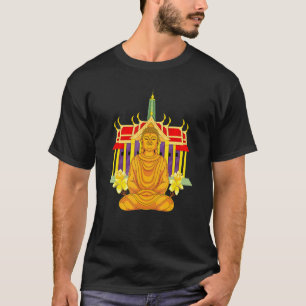 Camiseta Meditação espiritual budista Budismo Zen