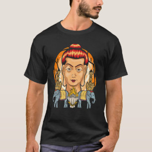 Camiseta Meditação espiritual budista do elefante Zen Bu