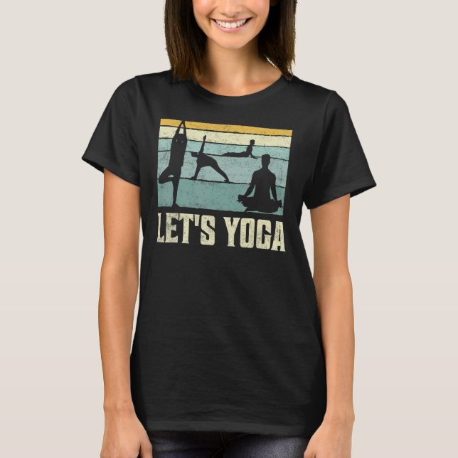 Camiseta Meditação espiritual de Yoga vamos (Frente)