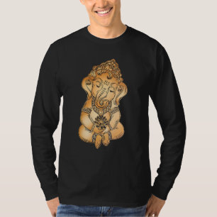 Camiseta Meditação espiritual Hindu Deus Ganesha Yoga