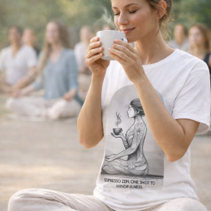 Camiseta Meditação Espresso Zen - Teto de Arte