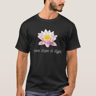 Camiseta Meditação floral de Paz e Luz Lotus