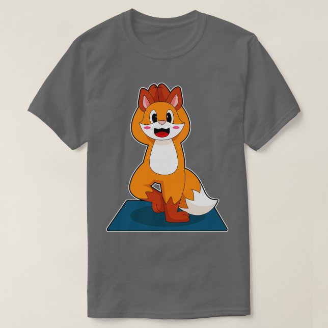 Camiseta Meditação Fox Yoga (Frente do Design)