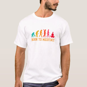 Camiseta Meditação Gráfica Evolution Relaxação de Meditação