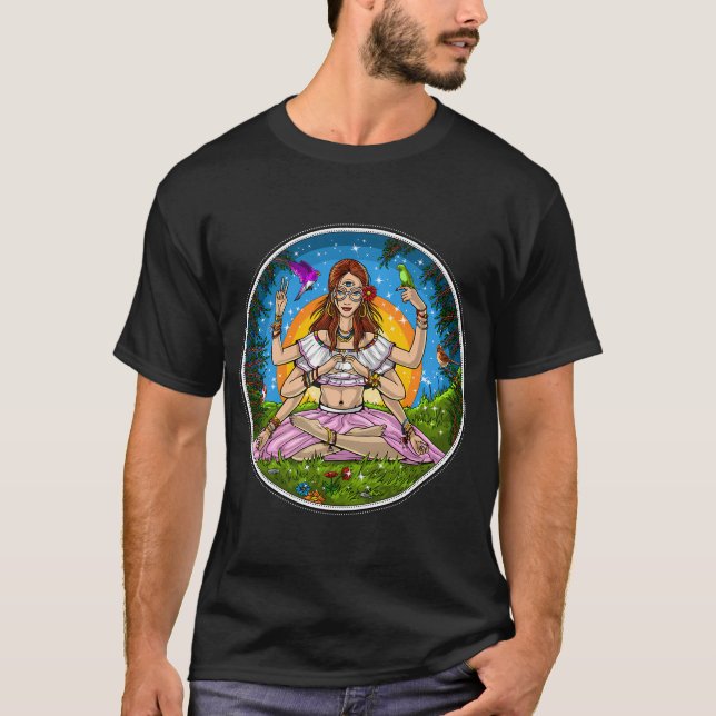 Camiseta Meditação Hippie (Frente)