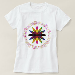 Camiseta Meditação Holística de Yoga Lotus Watercolor