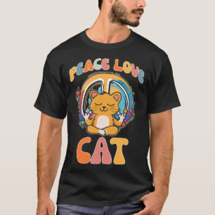 Camiseta Meditação Humo do Cat Hippie Yoga Feline