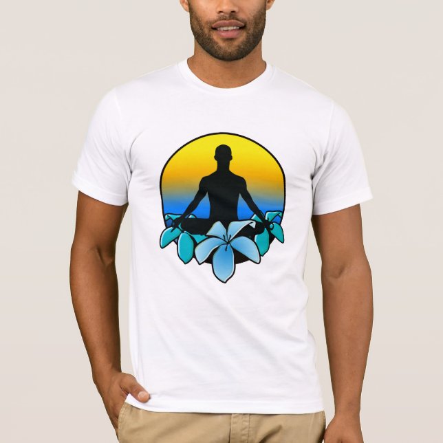 Camiseta meditação & ioga (Frente)