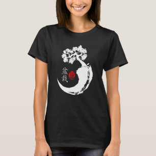 Camiseta Meditação japonesa Bonsai Tee Yin Yang Budista Z