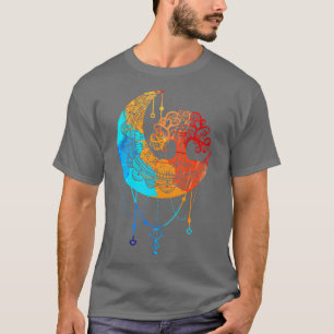Camiseta Meditação M de Mandala Moon Chakra Yoga