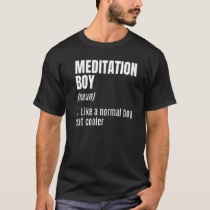 Camiseta Meditação Masculina Menino Substantivo Meditar Med