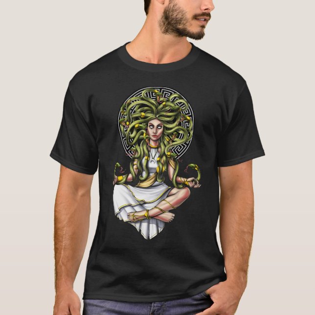 Camiseta Meditação Medusa Gorgon (Frente)