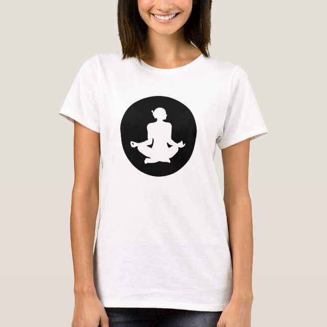 Camiseta Meditação monocromática (Frente)