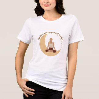 Camiseta Meditação na Lua – Bem-estar Celestial