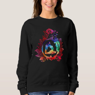 Camiseta Meditação Om Símbolo Vintage Yoga Colorida