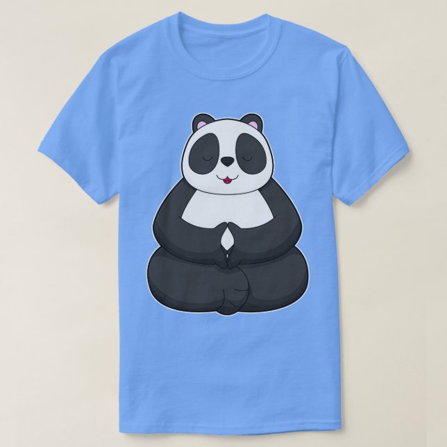 Camiseta Meditação Panda Yoga 1 (Frente do Design)