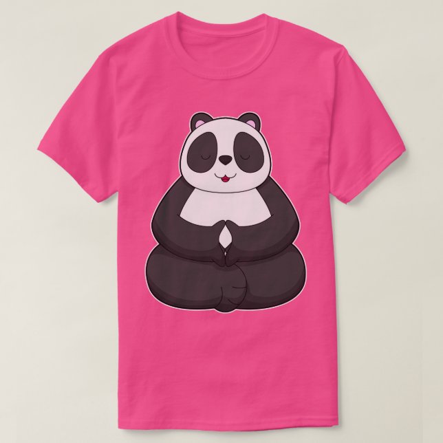 Camiseta Meditação Panda Yoga 1 (Frente do Design)