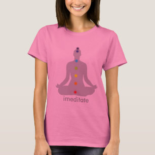 Camiseta Meditação PixDezines Chakra, personalizável