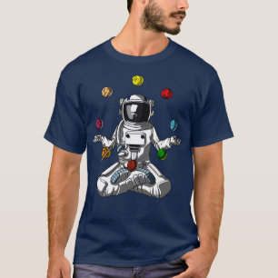 Camiseta Meditação Planetas Astronautas Espaciais
