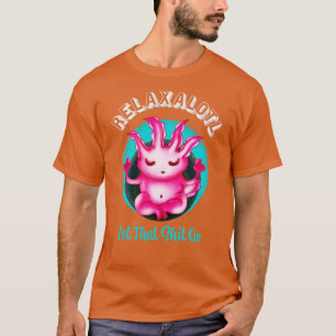 Camiseta Meditação relativa a Zen Axolotl